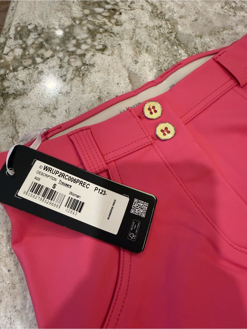 Freddy Hot Pink Skinny Pleather Pants - Picture 2 of 3